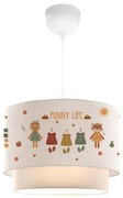 Lampadario per bambini CANDY 1xE27/40W/230V bianco/multicolore