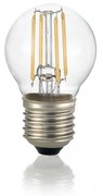 10 Lampadine Led Sfera E27 4 Watt 3000 K 430 Lm Trasparente