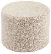 Pouf per bambini marrone chiaro con rivestimento in bouclé – Wigiwama