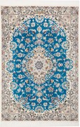 Nain Tappeto 120x80 Verde (Iran) Annodato A Mano