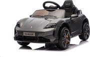 Macchina Elettrica per Bambini Porsche Taycan Turbo S 12V con Telecomando Bluetooth Luci LED e Tappetini Nero...