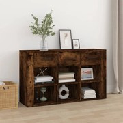 Credenza rovere fumo 100x30x59,5 cm in legno multistrato