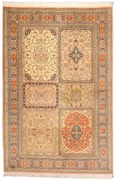 Cashmere Silk Tappeto orientale 130 x 190 Beige (Indian) Annodato A Mano