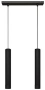 LED Lampadario a sospensione con filo TUBA 2xGU10/4,8W/230V nero