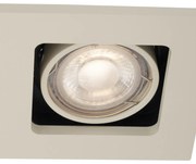 Set di 6 Faretto da incasso moderno beige GU10 50mm girevole e orientabile - Qure