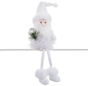 Decorazione Natalizia Bianco Babbo Natale 14 x 13 x 43 cm