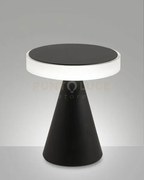 Neutra da tavolo nera h.27cm a led 3000k - 12w - 1260 lm dimmerabile