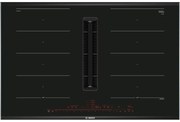 Bosch - Serie 8 PXX875D67E Piano Cottura Induzione 80cm 4 Fornelli Cappa Integrata Nero