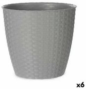 Vaso Stefanplast Grigio Plastica 29 x 26,5 x 29 cm (6 Unità)