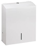 Dispenser per asciugamani 28x35 cm in acciaio inox/bianco