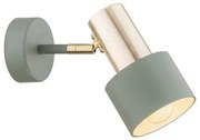 Argon 4315 - Faretto da muro DORIA 1xE27/15W/230V verde/ottone