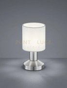 Garda lampada tavolo diffusore in tessuto bianco h. 18cm d. 9,5cm