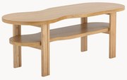 Tavolino in legno di caucciù dalla forma organica Valria