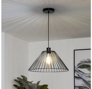 Brilagi - Lampada a sospensione LED su cavo CERIA WIRE 1xE27/40W/230V Ø 45 cm nero