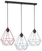 Lampadario a sospensione con filo BASKET 3xE27/60W/230V