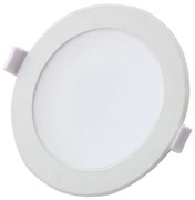 Faretto Led da incasso 7W Rotondo Cornice bianca Apertura 90 gradi Bianco neutro 4000K Aigostar