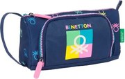 Astuccio per la Scuola con Accessori Benetton Cool Blu Marino 20 x 11 x 8.5 cm (32 Pezzi)