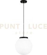 Sospensione polly in fibra di plastica e pmma bianco 1 luce attacco...