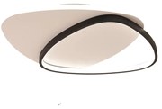 Plafoniera LED design Amy, nero46 cm, luce con 3 temperature di colore dimmerabile