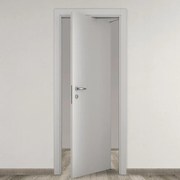 Porta tamburata rototraslante Cinder grigio L 70 x H 210 cm destra