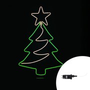 Albero di Natale luminoso da 60cm Led Neon Flex da esterno Wisdom