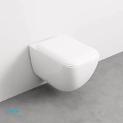 Ceramica Cielo "Shui Comfort" Wc Sospeso Bianco Lucido Con Brida