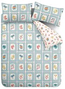 Biancheria da letto blu per letto matrimoniale 200x200 cm Riviera Tiles – Catherine Lansfield