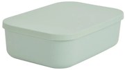 Scatola con coperchio in verde chiaro in plastica 24x18x8 cm – Homéa