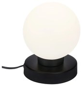 Lampada Da Tavolo Moderna Pulu Metallo Nero 1 Luce E14