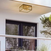 Plafoniera da esterno Lindby Kremena, nero Kremena Lindby, dimmerabile, Nero, Alluminio, Moderno, Plafoniera