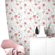 Carta da parati – Fiori romantici