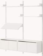 Scaffale grande da parete con armadietti Living