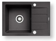 Pyramis 70166501 - Lavello cucina NEXT 62x44 cm granito nero opaco