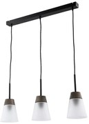 Jupiter 1683 - Lampadario su fune DOMINO 3xE27/60W/230V bianco