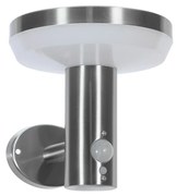 Applique da parete Solare con Sensore Movimento IP54 Acciaio Colore  Bianco Naturale 4.000K
