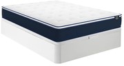 Set 160x200cm Rete contenitore Bianco + Materasso molle insac. e topper integrato sp.24cm - ALTIER di YSMÉE
