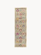 Passatoia a pelo corto con ornamenti colorati Kashan