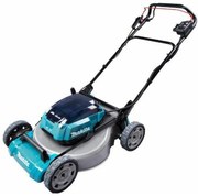 Tosaerba a batteria Makita DLM532ZX2 2x18V LXT, larghezza di taglio di 53 cm, trasmissione semovente e alloggiamento in acciaio per carichi pesanti de