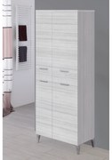 Colonna Armadio/Scarpiera a Terra 154 Cm Quattro Cassetti Feridras "Stella" Grigio