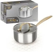 Casseruola 16 cm triplo strato Tri Ply - Gold con coperchio
