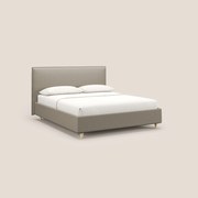 Costanza letto contenitore e sfoderabile in tessuto misto cotone impermeabile T13 panna
