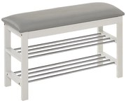 Scarpiera 48x81 cm bianco/grigio