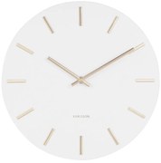 Orologio da parete bianco con lancette dorate , ø 30 cm Charm - Karlsson