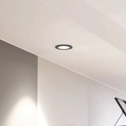 Arcchio LED downlight Aryx, nero, 4.000K