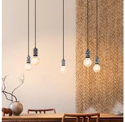 Eglo 43314 - Lampadario a sospensione con filo COULSDON 5xE27/10W/230V