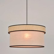 Lampadario Natura AMMAN nero cotone E27 COREP