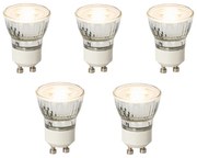 Set di 5 lampadine LED GU10 dimmerabili 35mm 3W 220 lm 2700K