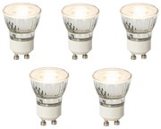 Set di 5 lampadine LED GU10 dimmerabili 35mm 4W 200 lm 2700K