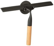 WENKO 24834100 - Raschietto in bambù 24,5x17 cm acciaio inox/nero/marrone