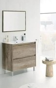 Mobile bagno 80x46x80h con casetti rovere nordico